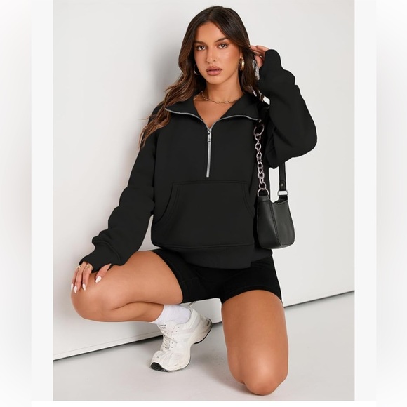 NWT TGP Black Women's Half-Zip Pullover - Picture 1 of 10